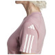 Adidas Γυναικεία κοντομάνικη μπλούζα Train-Essentials 3-Stripes Cropped Tee